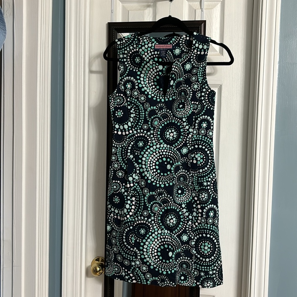 Vineyard Vines White Sheath Mini Dress Halter Neckline